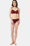 Amante Double Layered Wired Full Coverage Super Support Bra - Rio Red — thumbnail 5